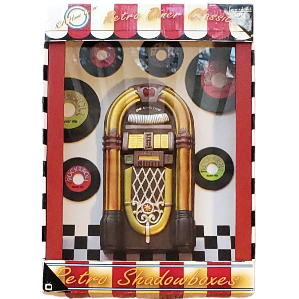 Retro Diner Classics Jukebox Shadow Box New in Box